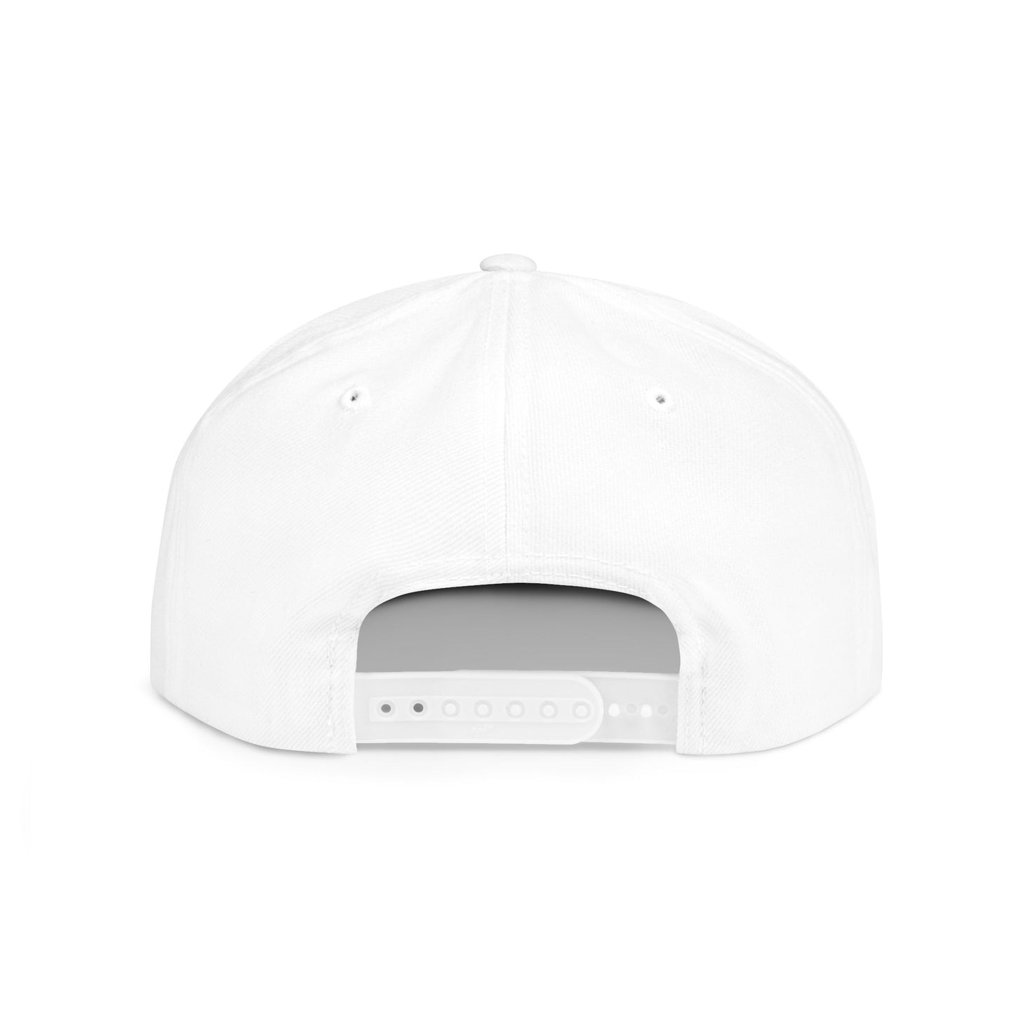 Explicit Off-Road Flat Bill Snapback Hat - Trendy White Cap for Adventure Enthusiasts