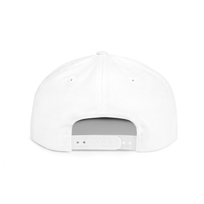 Explicit Off-Road Flat Bill Snapback Hat - Trendy White Cap for Adventure Enthusiasts