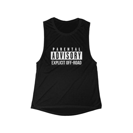 Women's Flowy Scoop "Explicit Off-Road" Muscle Tank