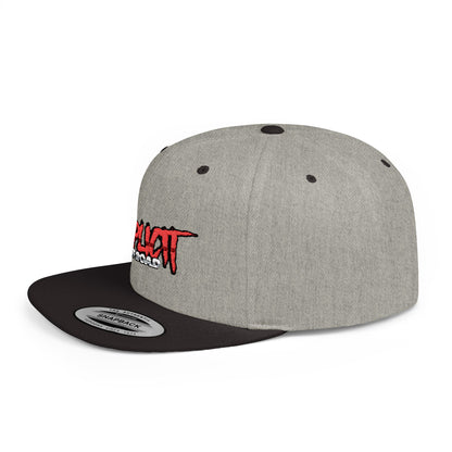 Explicit Off-Road Flat Bill Snapback Hat - Trendy White Cap for Adventure Enthusiasts