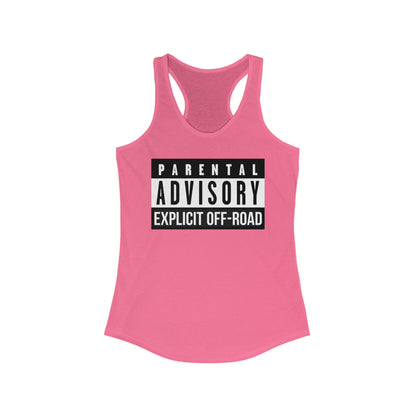 "Explicit Off-Road" Women's Ideal Racerback Tank