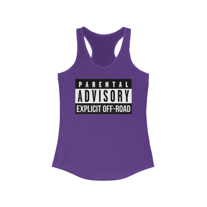 "Explicit Off-Road" Women's Ideal Racerback Tank