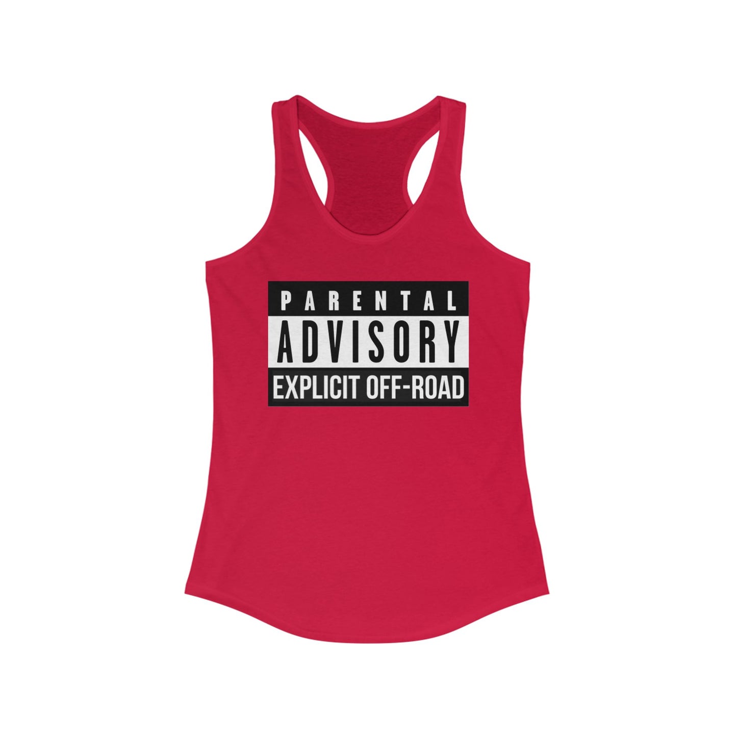 "Explicit Off-Road" Women's Ideal Racerback Tank