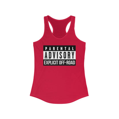 "Explicit Off-Road" Women's Ideal Racerback Tank